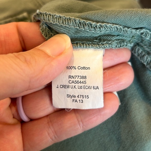 Madewell Women’s Green Cotton Tomboy Work Shirt - Small - Picture 5 of 6